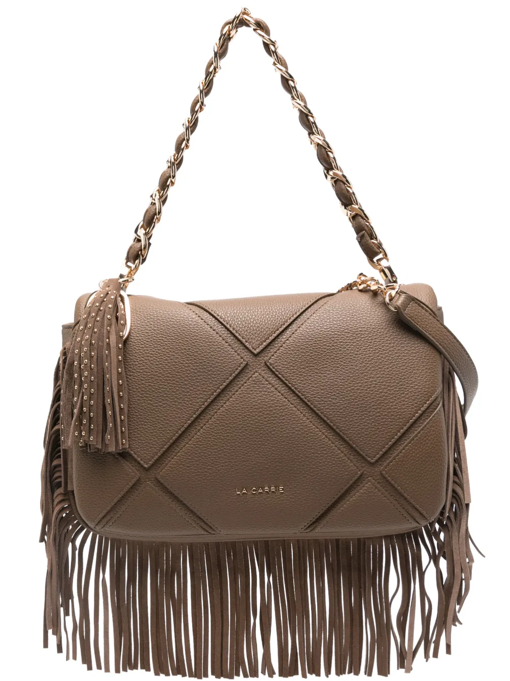 La Carrie Isabel tassel fringed shoulder bag | Brown | Image 1