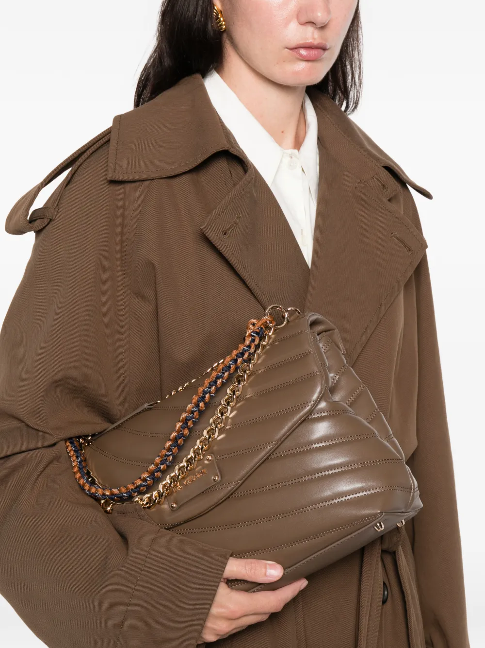 La Carrie Stitch & Spoon quilted shoulder bag - Bruin