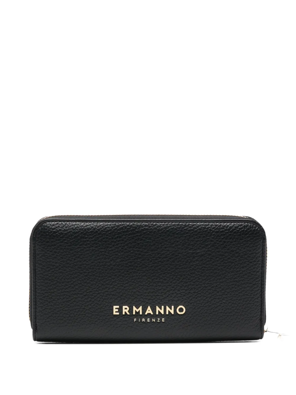 Ermanno Firenze Logo Zip Wallet In Black