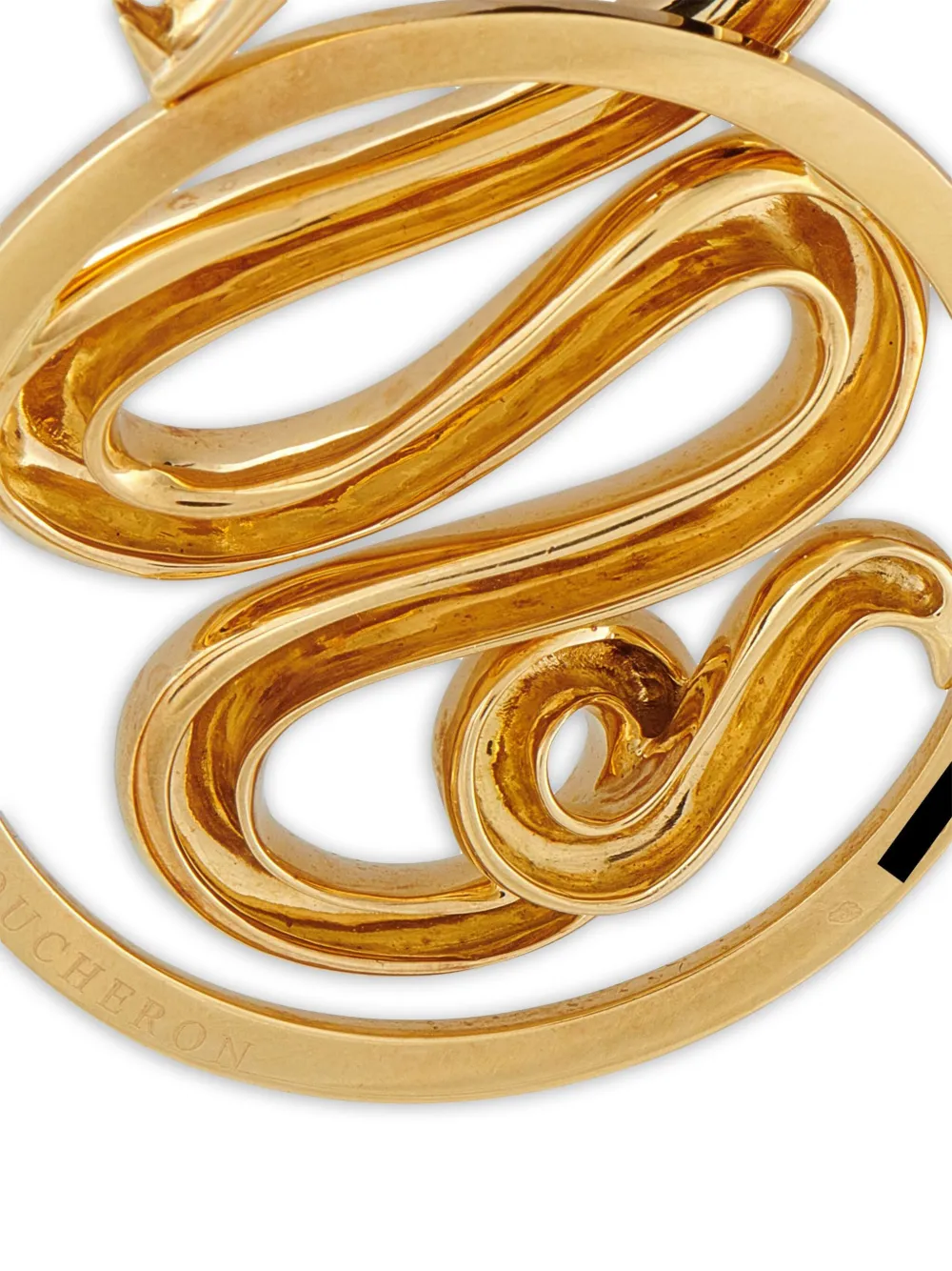 BOUCHERON Pre-owned 18k Yellow Gold Serpent Pendant Necklace