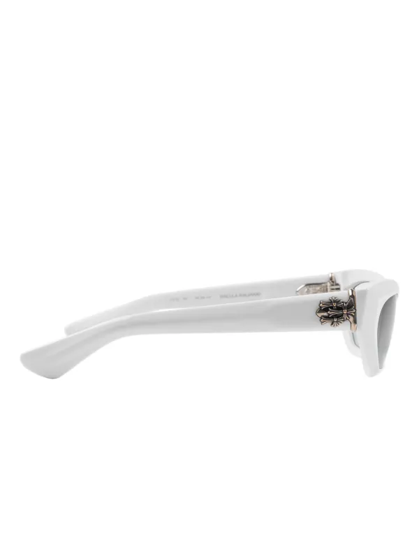 Chrome Hearts White Cat-Eye Sunglasses 32649663_63408216_600.jpg main image 2