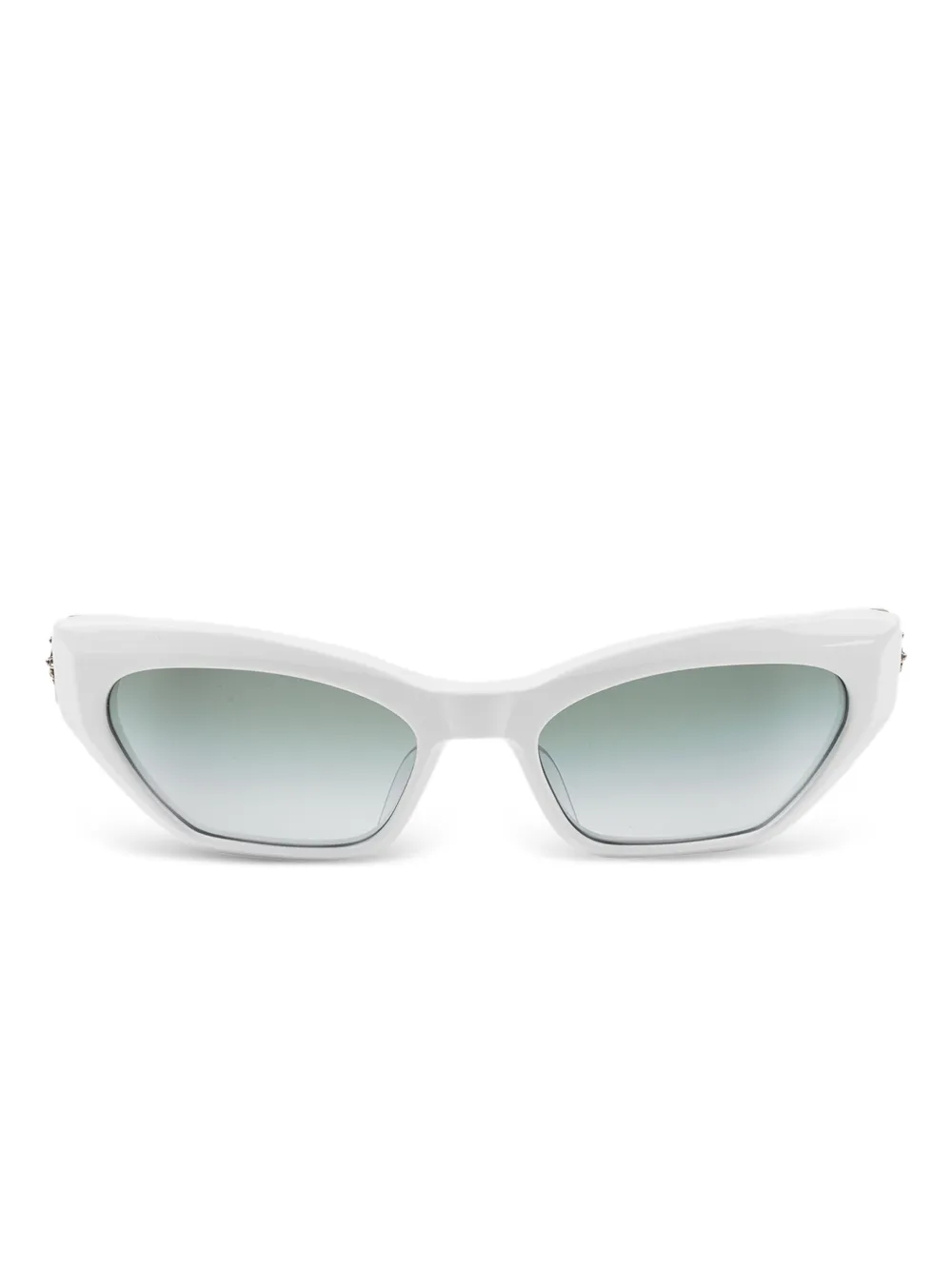 Chrome Hearts Hallla Baluuuu cat-eye sunglasses | White | Image 1