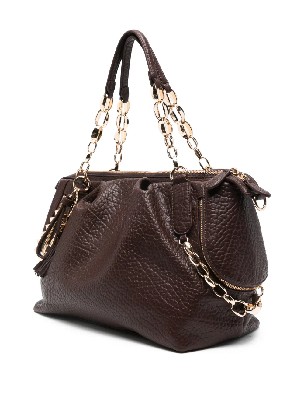 La Carrie Medium Studded Chain-strap Shoulder Bag In Multi