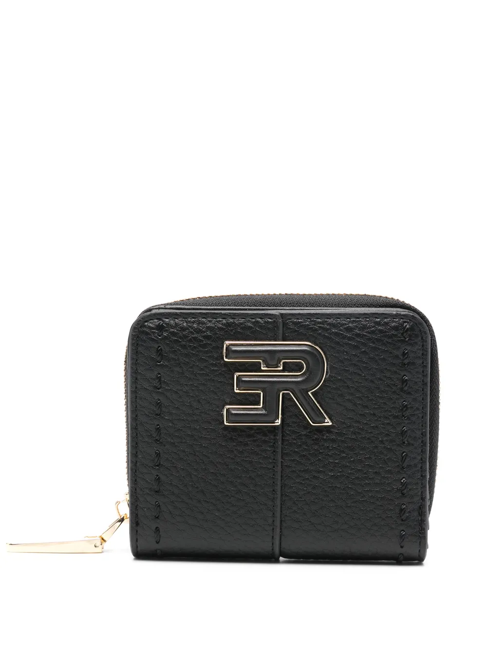 Ermanno Firenze Eba Logo Plaque Wallet In Black