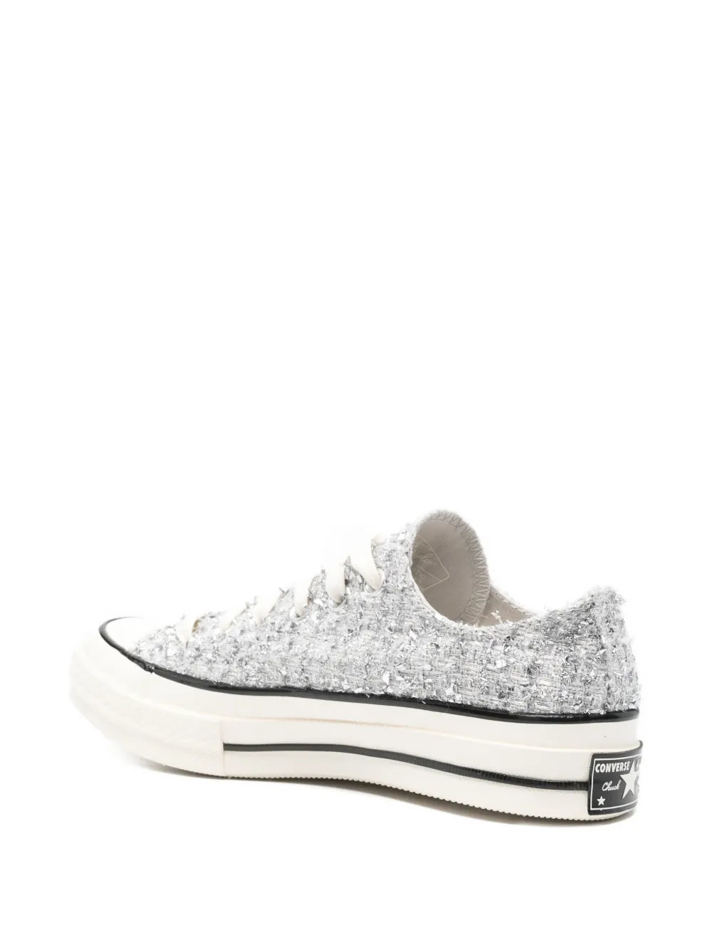 Converse Chuck 70 Ox sneakers met textuur Zilver