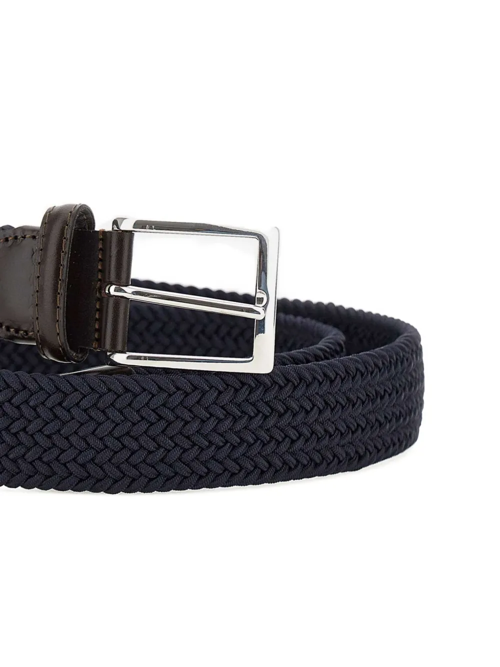 Athison Braided Pin-buckle Belt In Blue