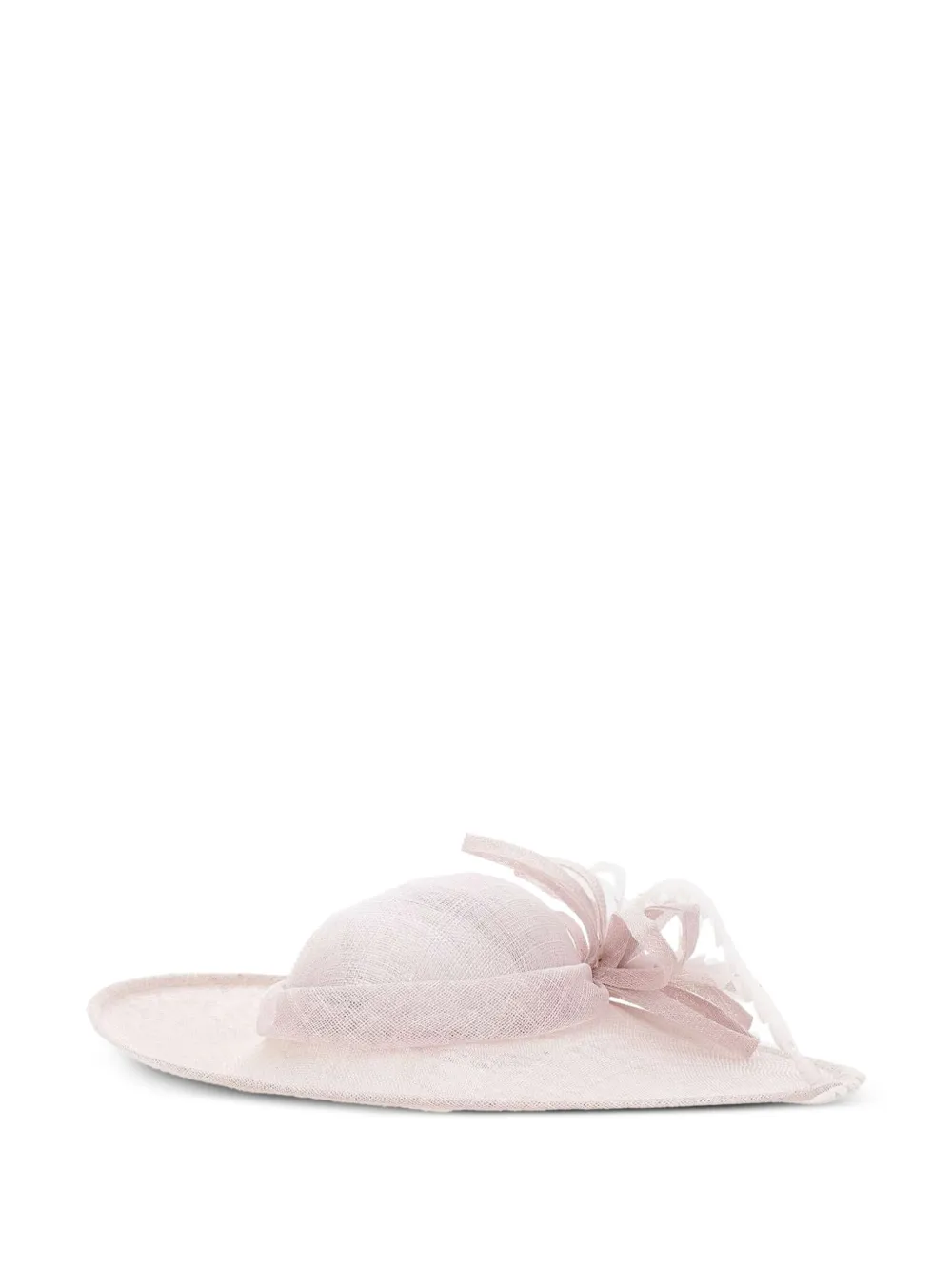 Mb Accessories Hoed met veren rand Roze