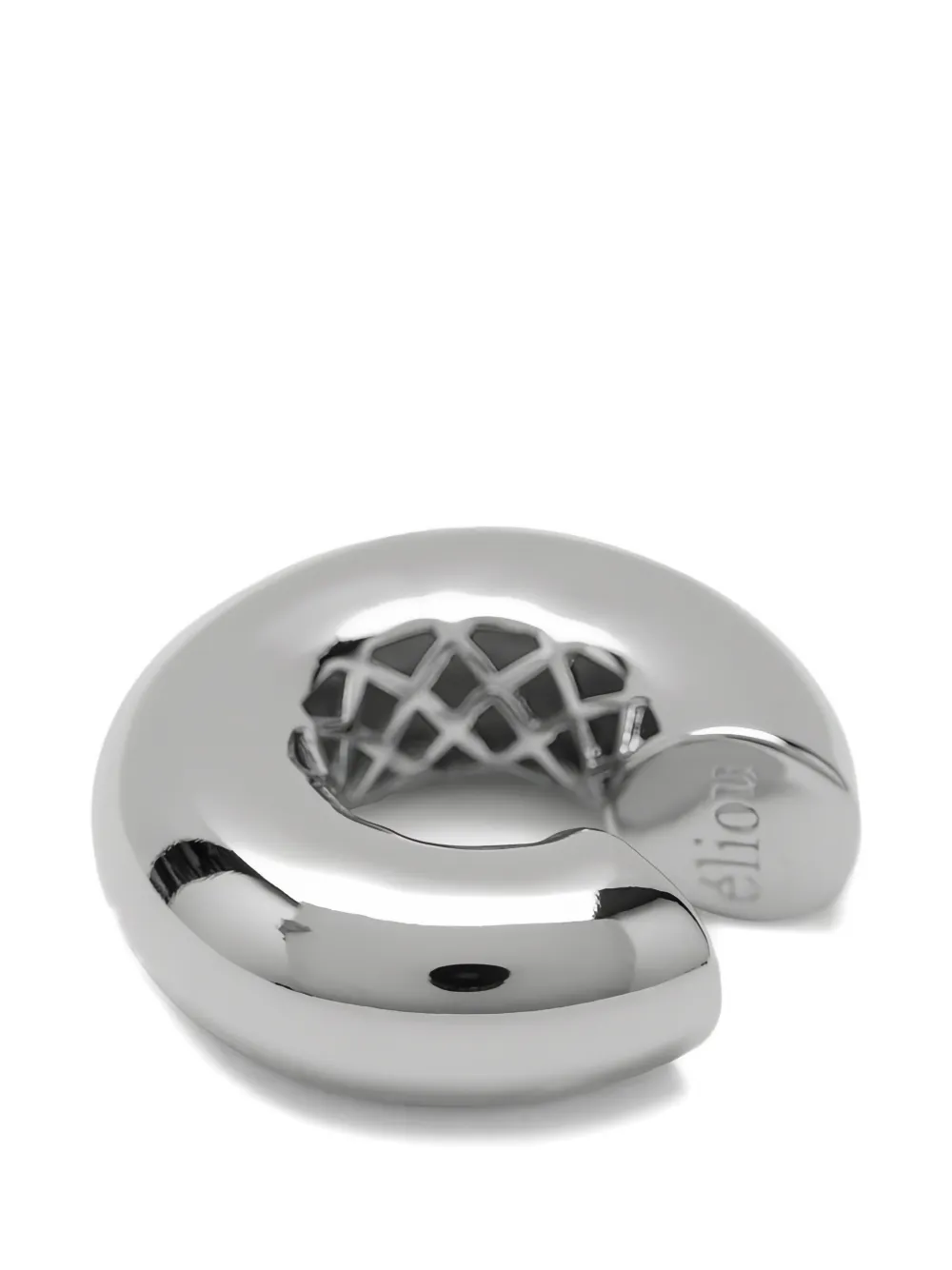 éliou pleated ear cuff - Silber