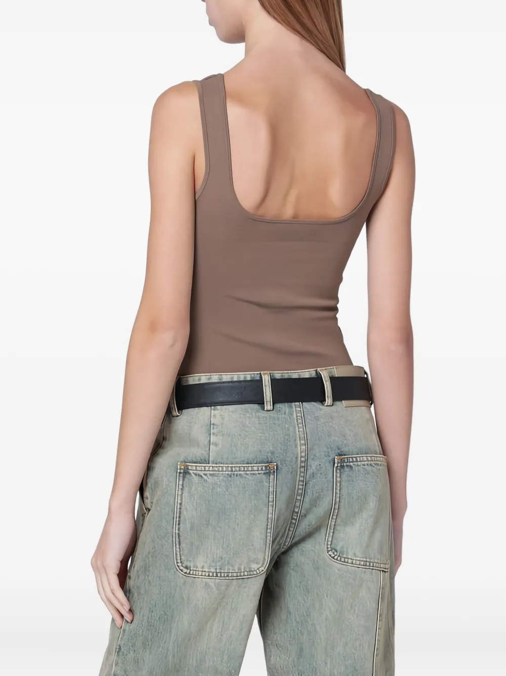 Entire Studios Light Brown Viscose-blend Top In Brown