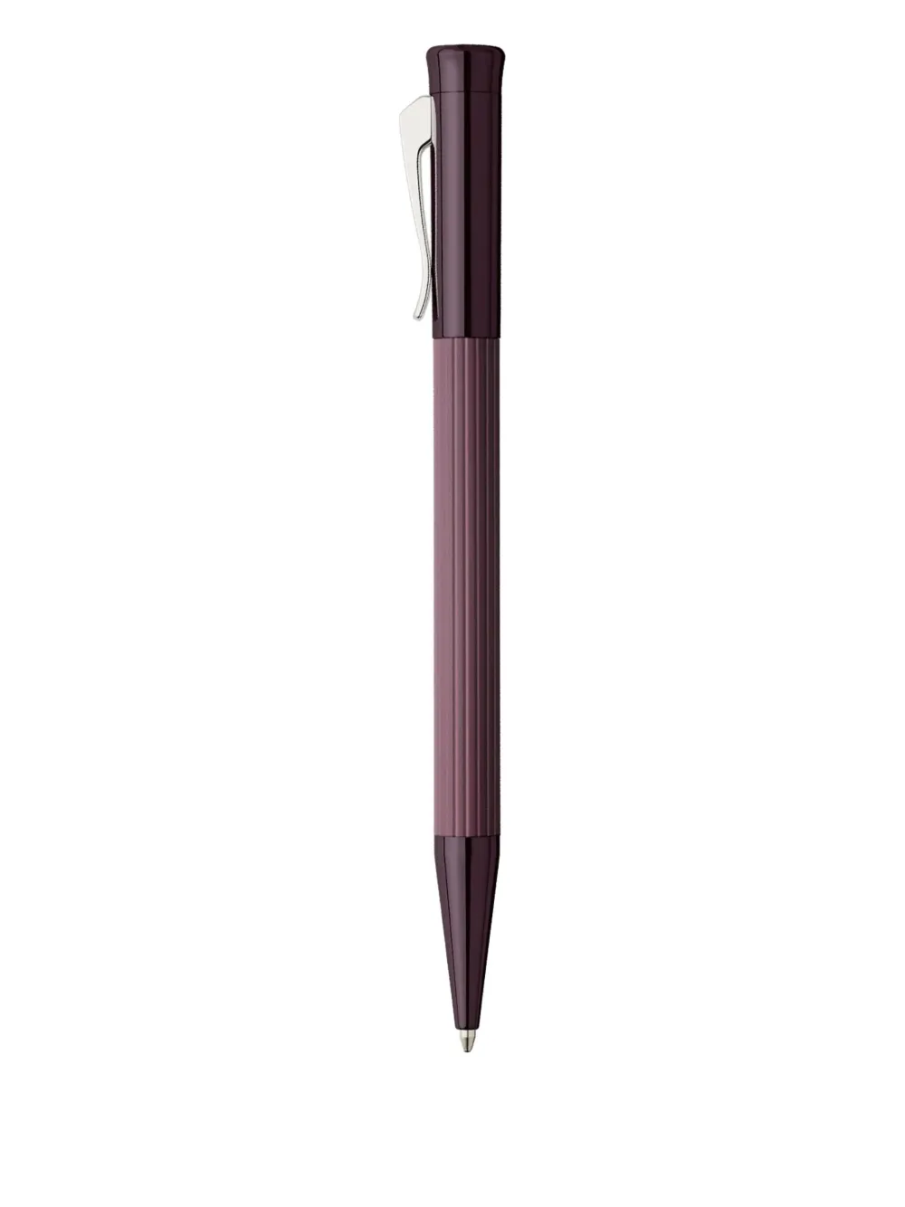 Graf Von Faber-castell Ribbed Brass Stationery In Purple