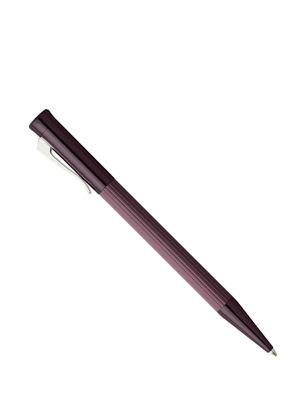 Graf Von Faber-castell Ribbed Brass Stationery In Purple