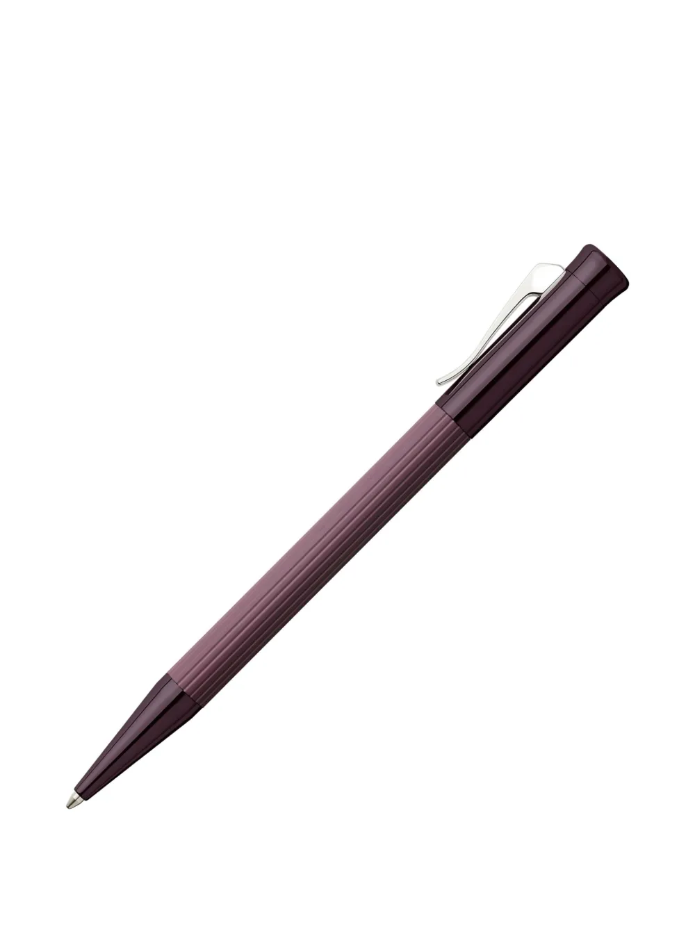 Graf Von Faber-castell Ribbed Brass Stationery In Purple