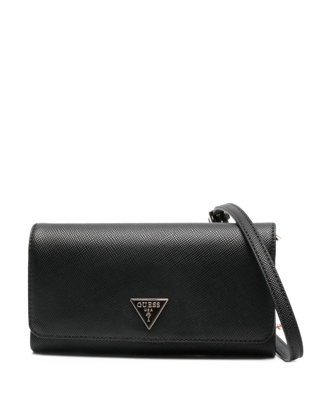 GUESS USA Noelle logo-plaque clutch bag - Nero