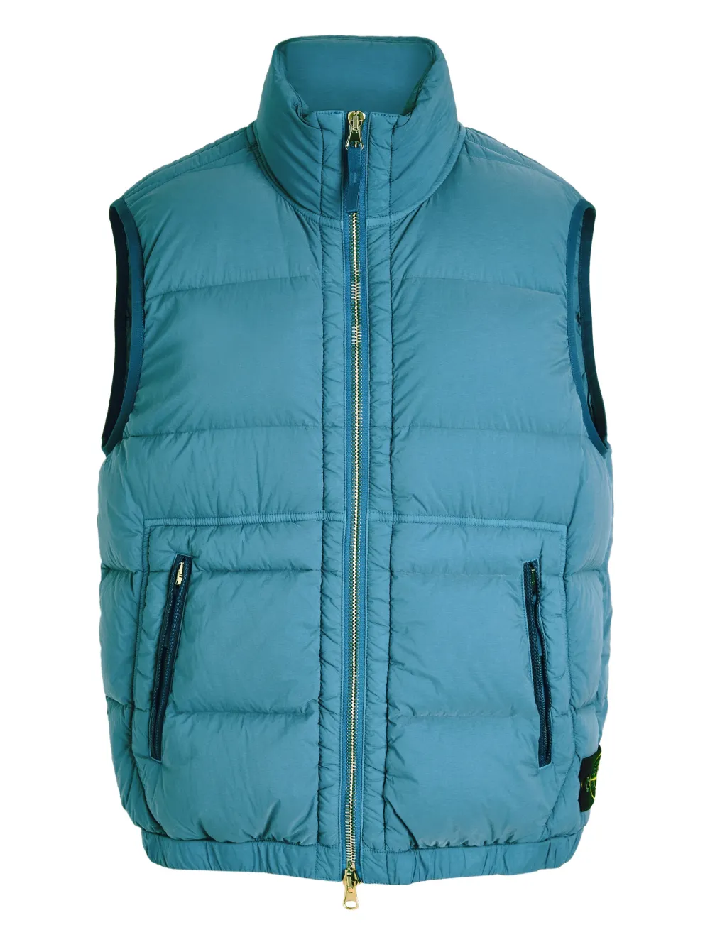 Stone Island zip padded gilet - Blue