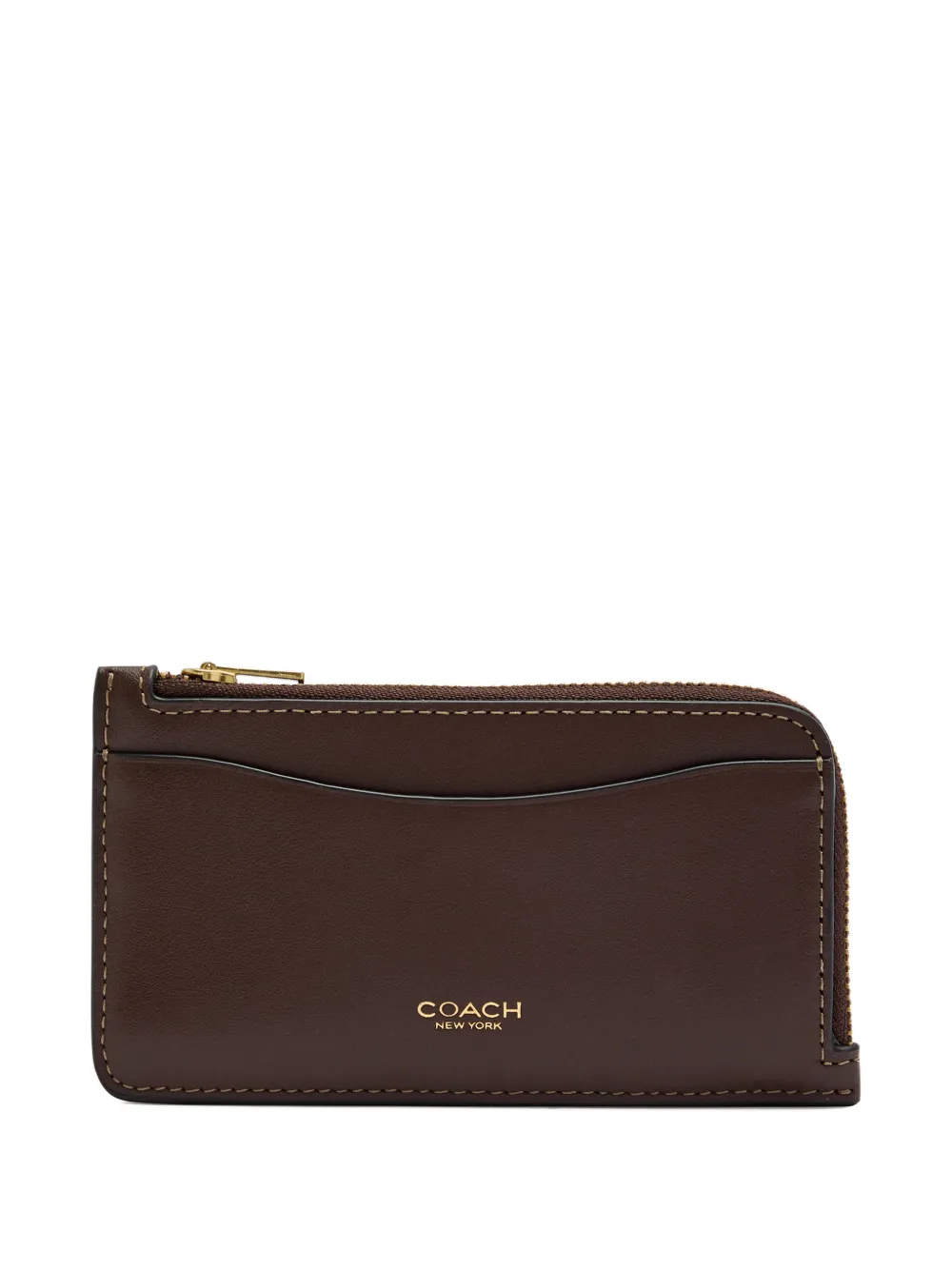 Coach New York leather cardholder - Bruin