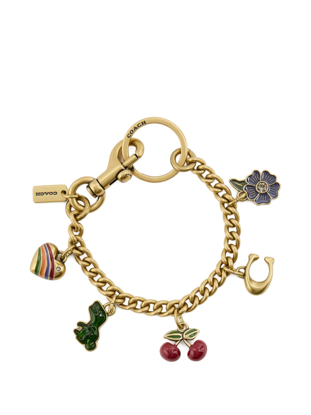 Coach Motif chain bag charm | Gold | Image 1