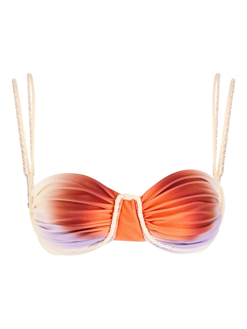 Baobab Lua twisted rope-strap bikini top - Arancione