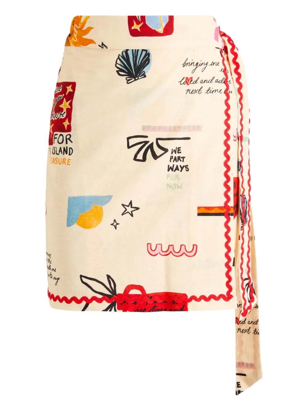 NEVER FULLY DRESSED Minigonna Poema Jaspre a portafoglio - Toni neutri