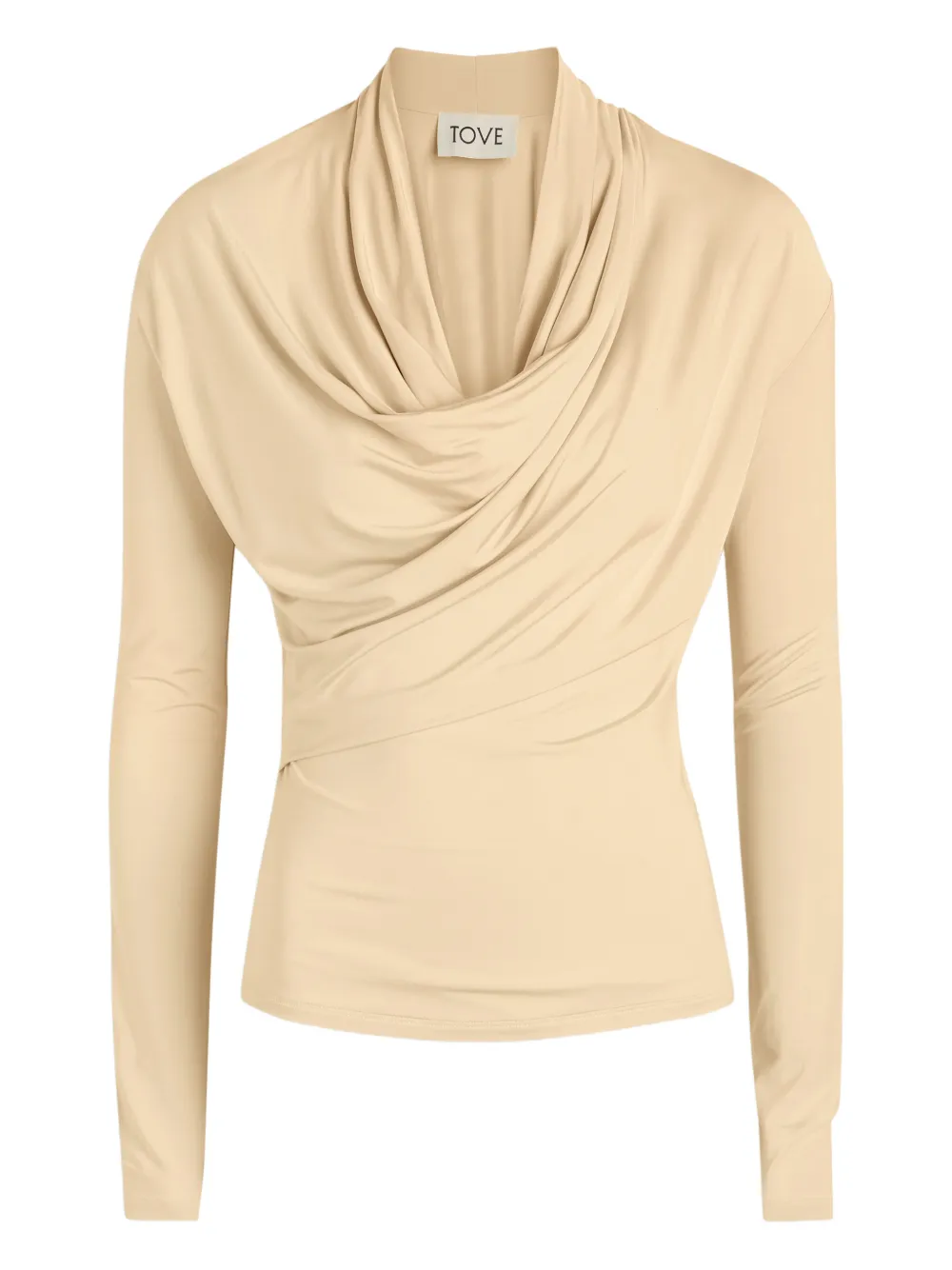TOVE draped top - Nude