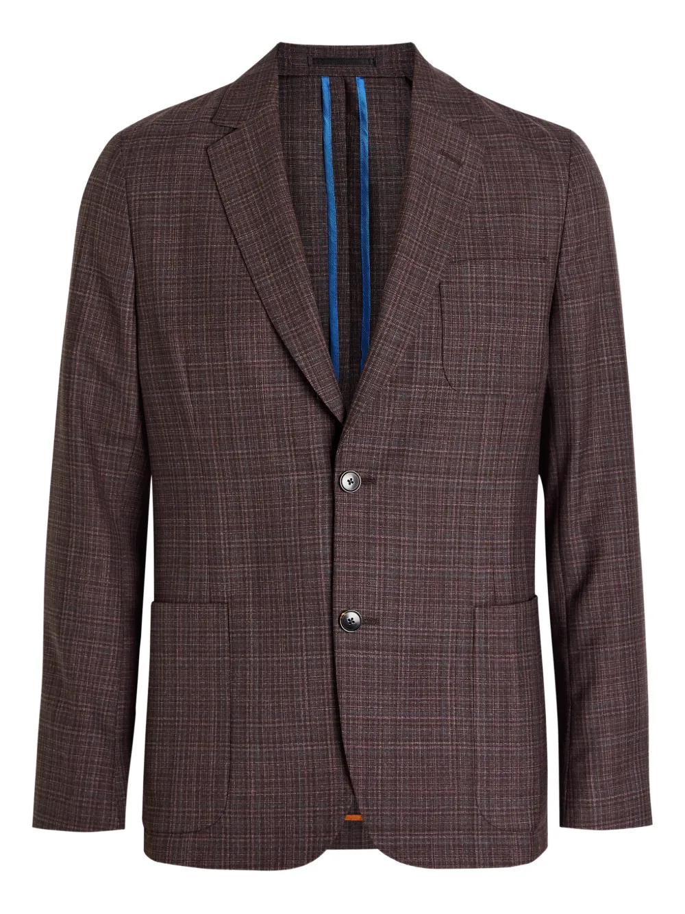 Paul Smith single-breasted checked blazer | Red | Image 1