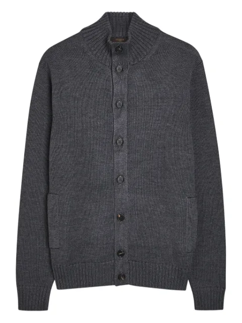 slowear buttoned front-pockets cardigan