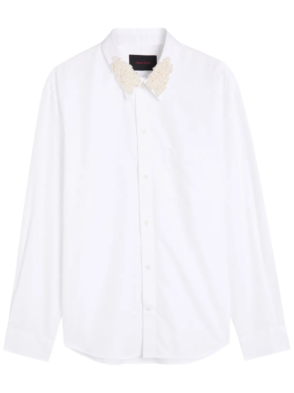 Simone Rocha embellished shirt - Wit