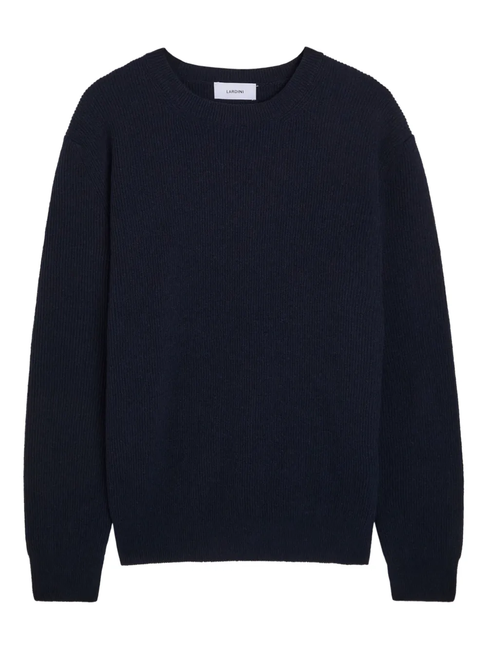 Lardini crew-neck ribbed-knit sweater - Blu
