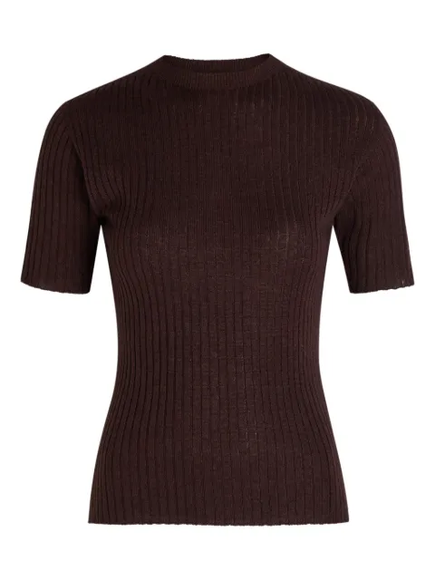 The Elder Statesman ribbed short-sleeved T-shirt