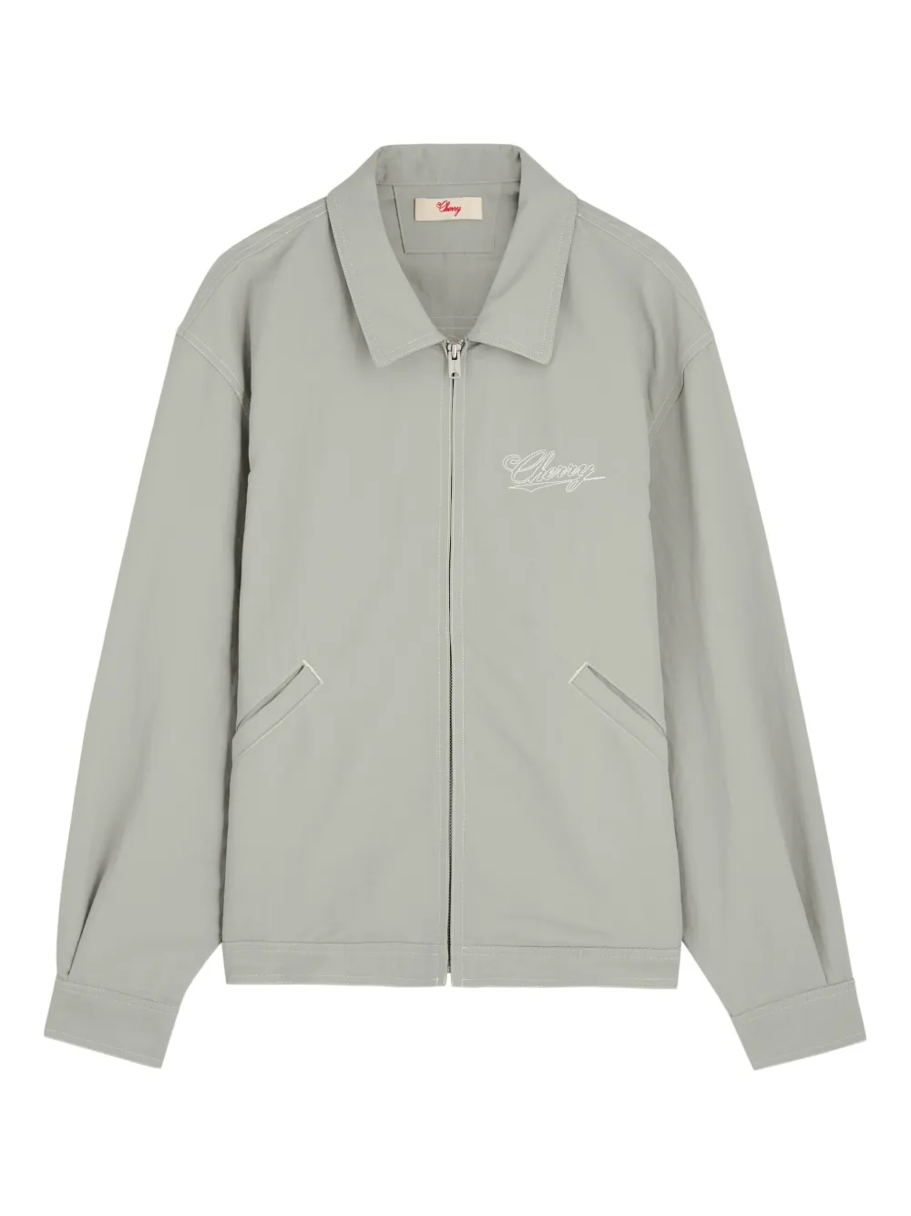 Cherry LA collared logo jacket - Grigio