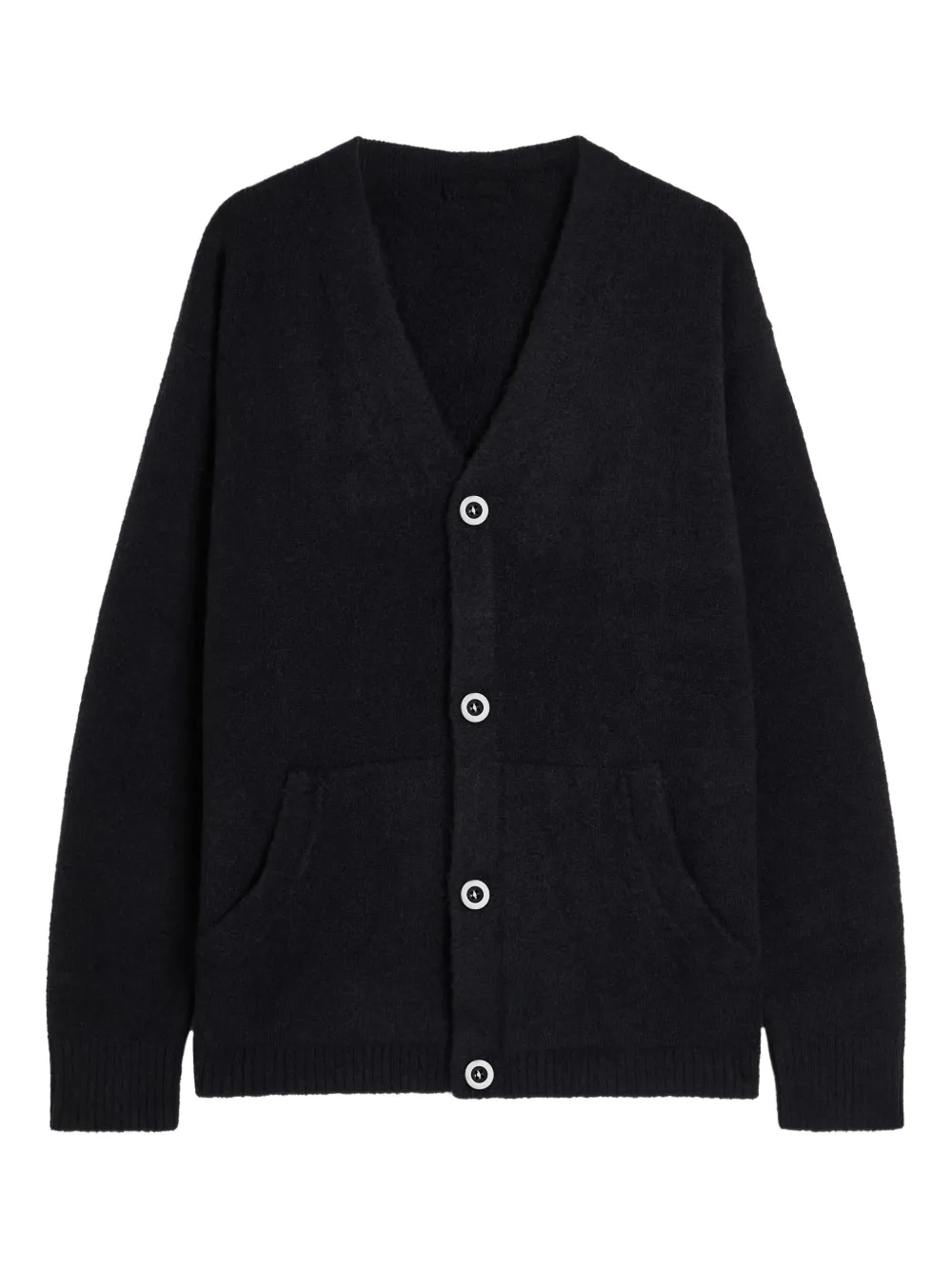 Ten C V-neck pocket knit cardigan - Schwarz