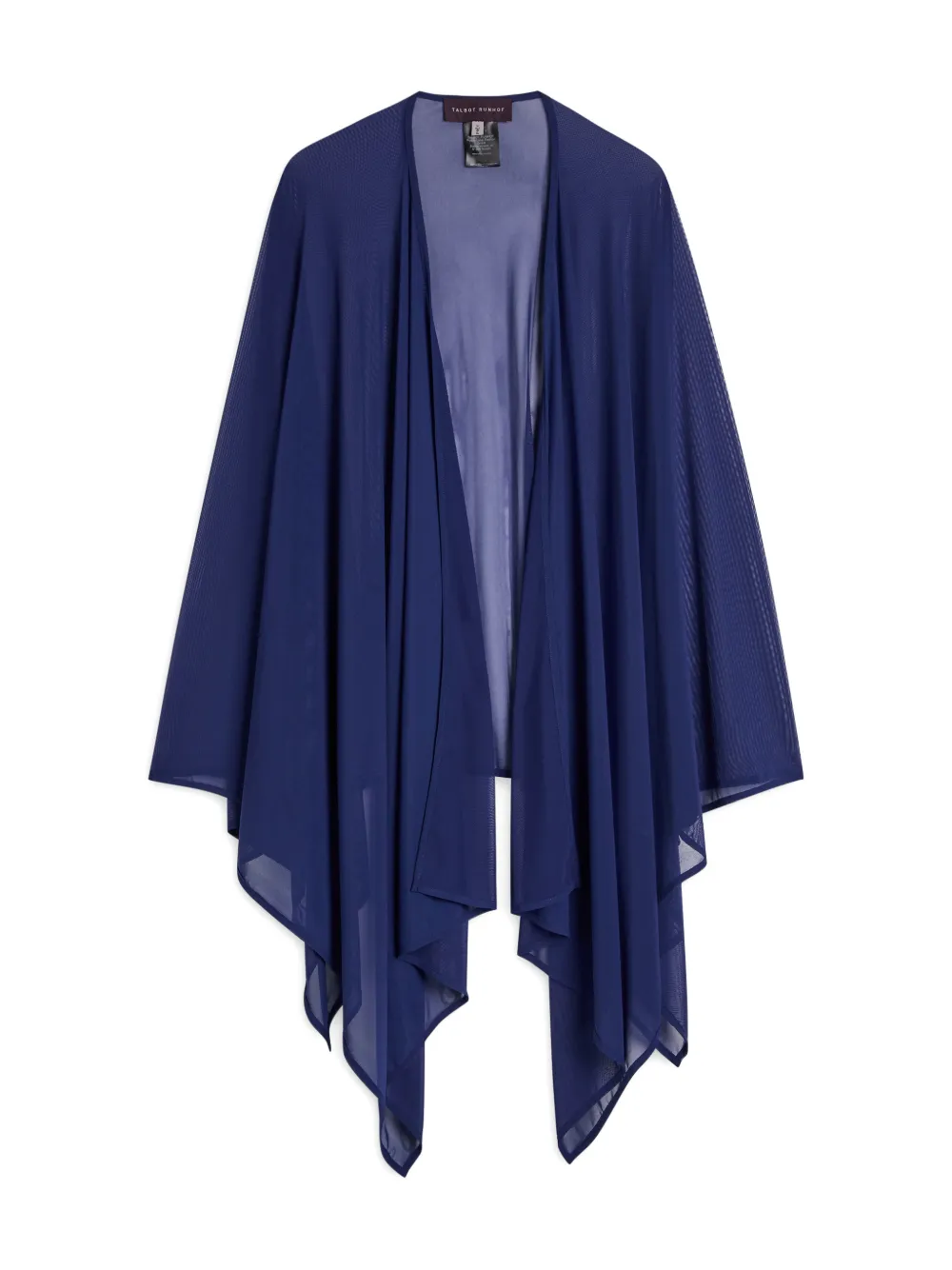 Talbot Runhof sheer stole - Blauw