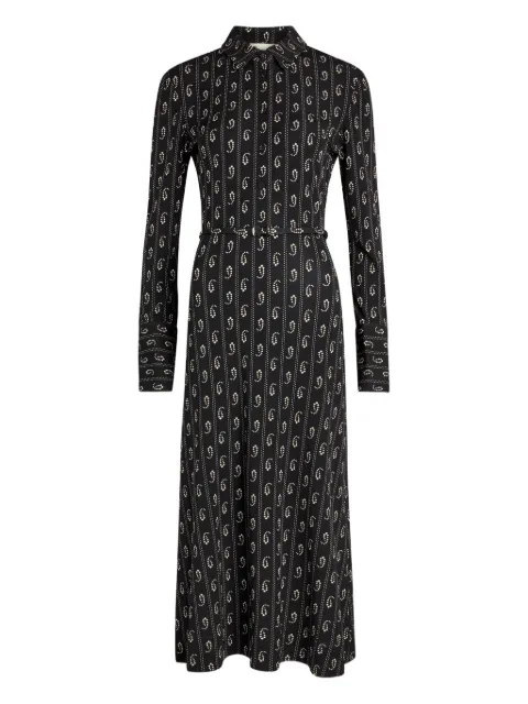 Tory Burch paisley belted shirt midi dress