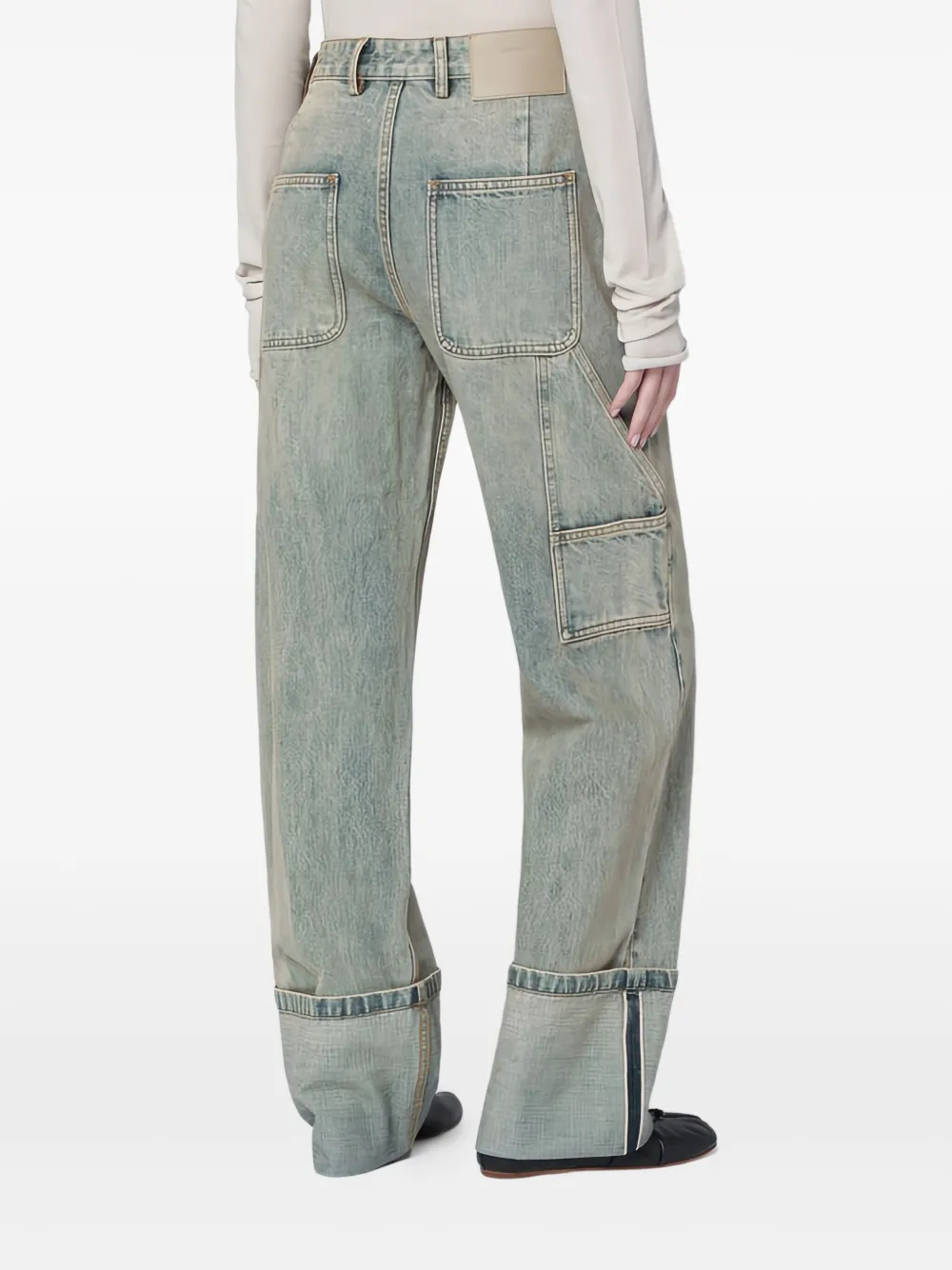 ENTIRE STUDIOS Jeans met omgeslagen pijpen - Blauw