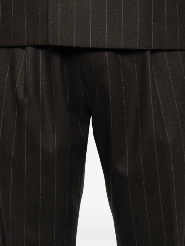 Kaptain Sunshine 2Pleats pinstripe-cuffed Trousers | Brown | FARFETCH