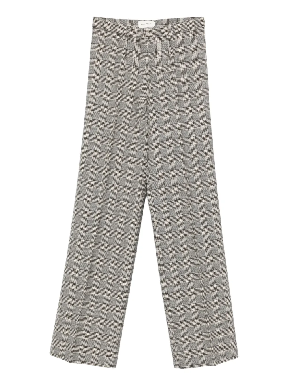 A.M.G. checked-pattern pleated trousers | Grey | Image 1