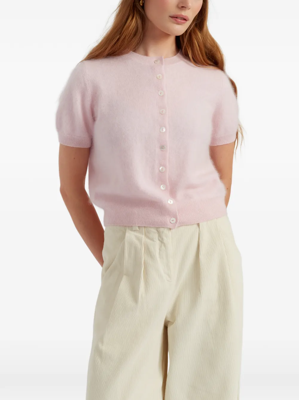 Chinti & Parker Vest met korte mouwen Roze