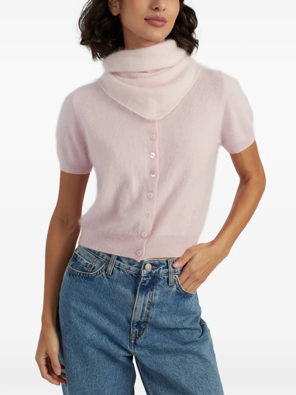 Chinti & Parker triangle bandana - Roze