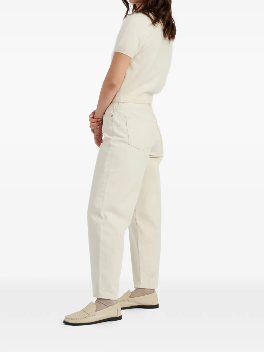  Chinti & Parker Brushed-finish Button-fastening Cardigan - Neutrals 