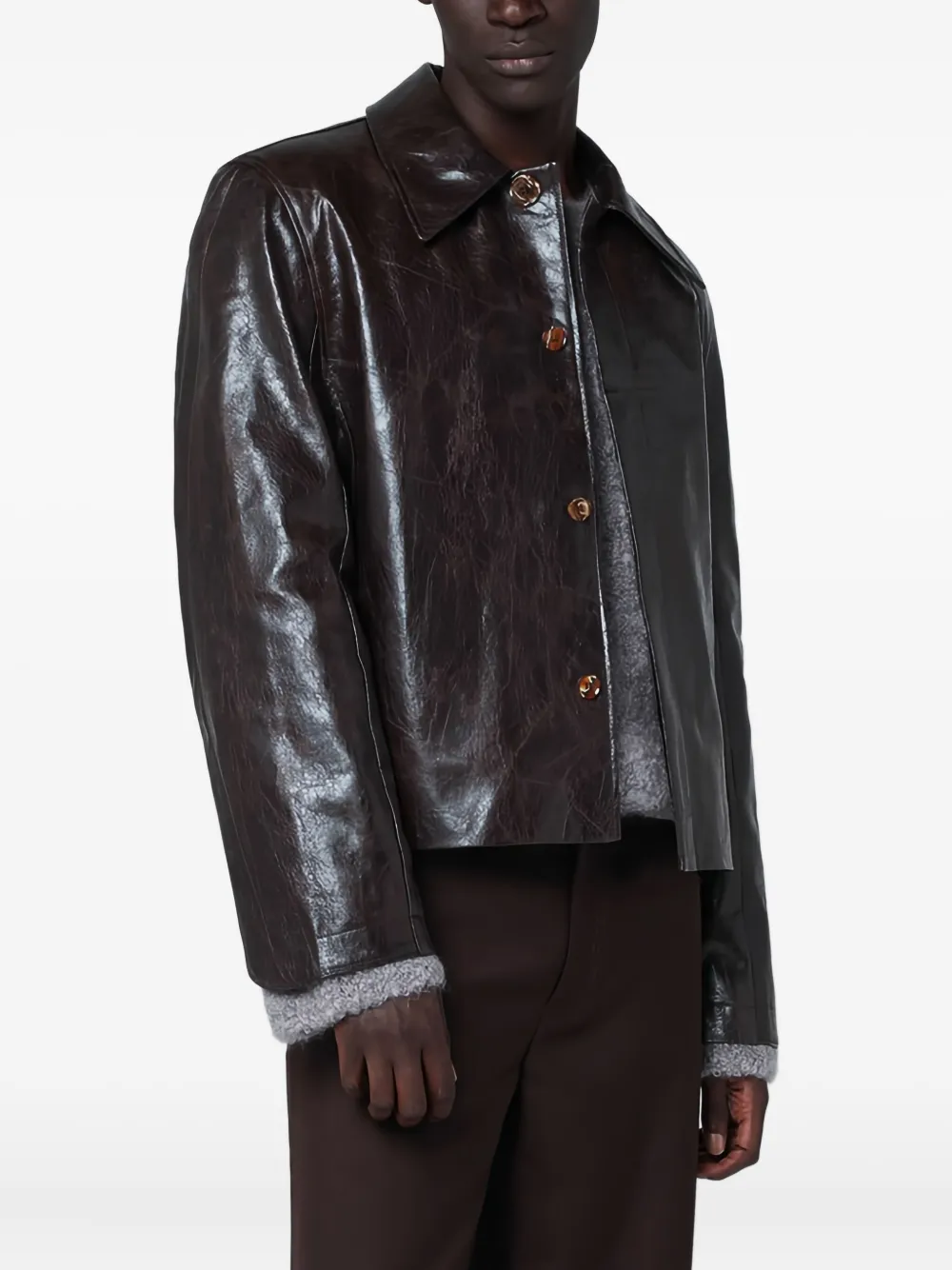 Séfr Keane jacket - ブラウン