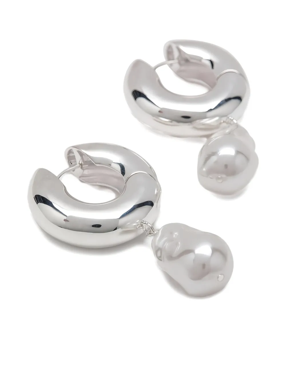 Eliou Perla Hoop Earrings In Metallic