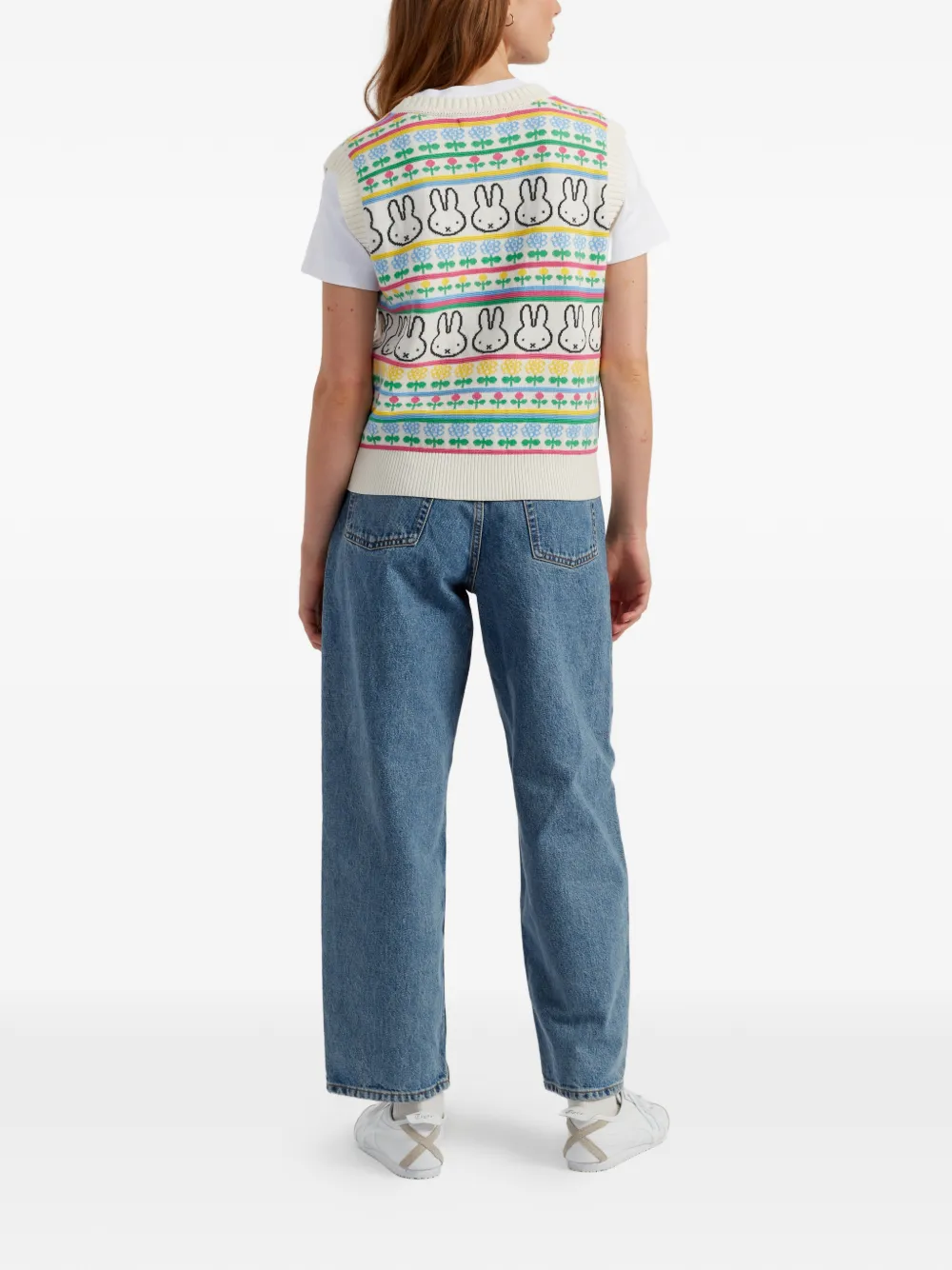  Chinti & Parker Fairisle Pattern Top - Neutrals 