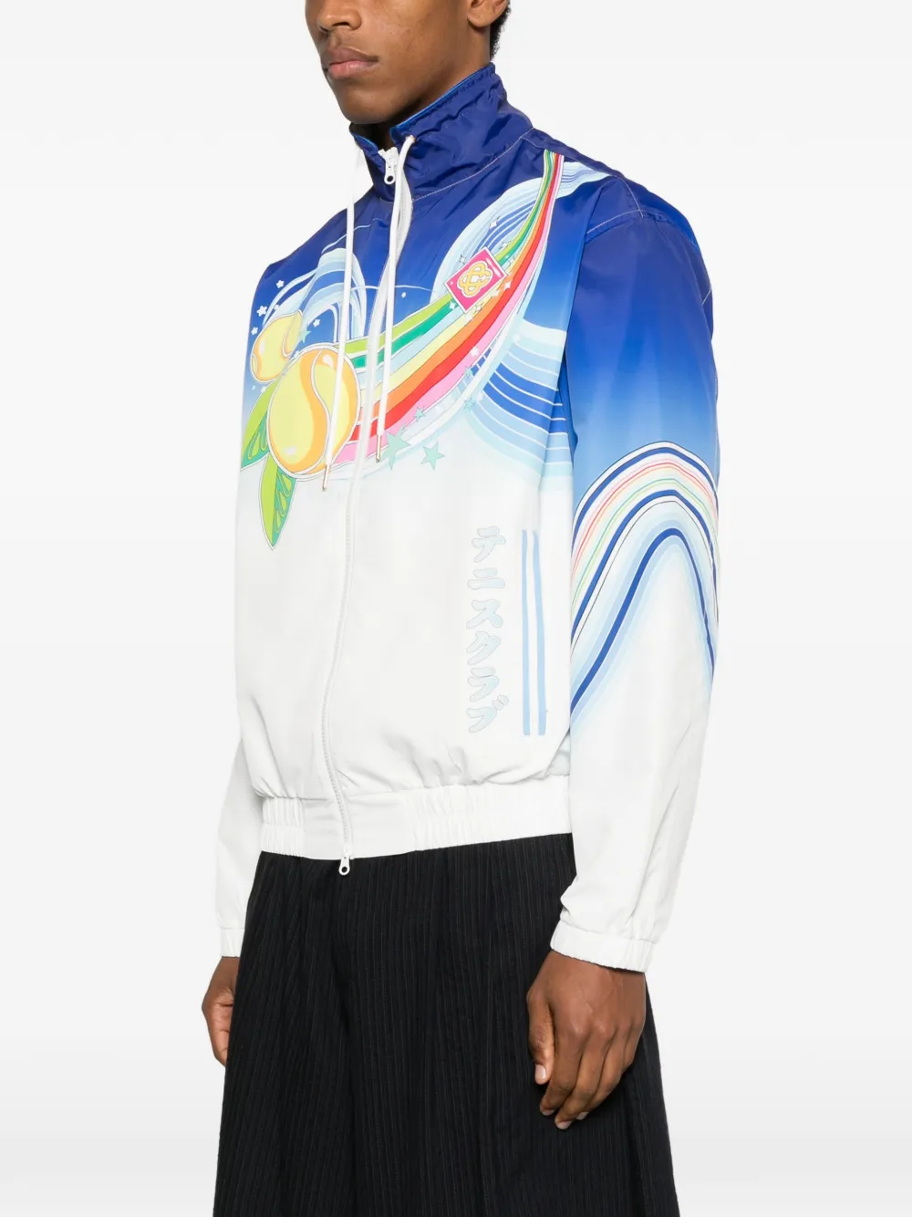 Casablanca Graphic-zipped Jacket In Multi