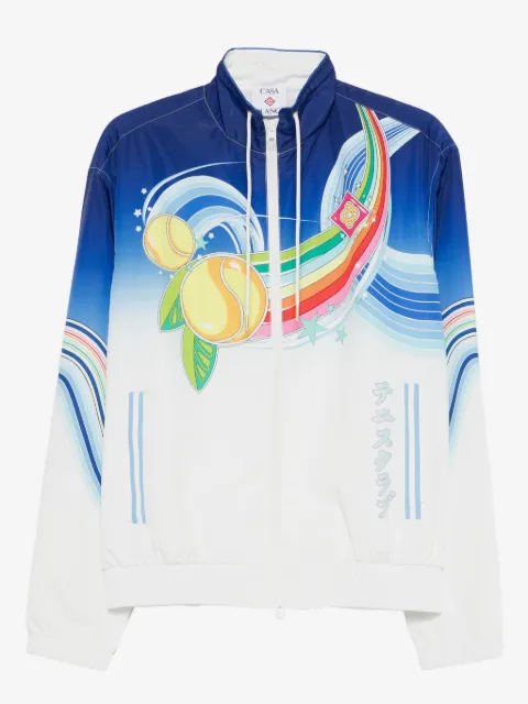 Casablanca graphic-zipped jacket