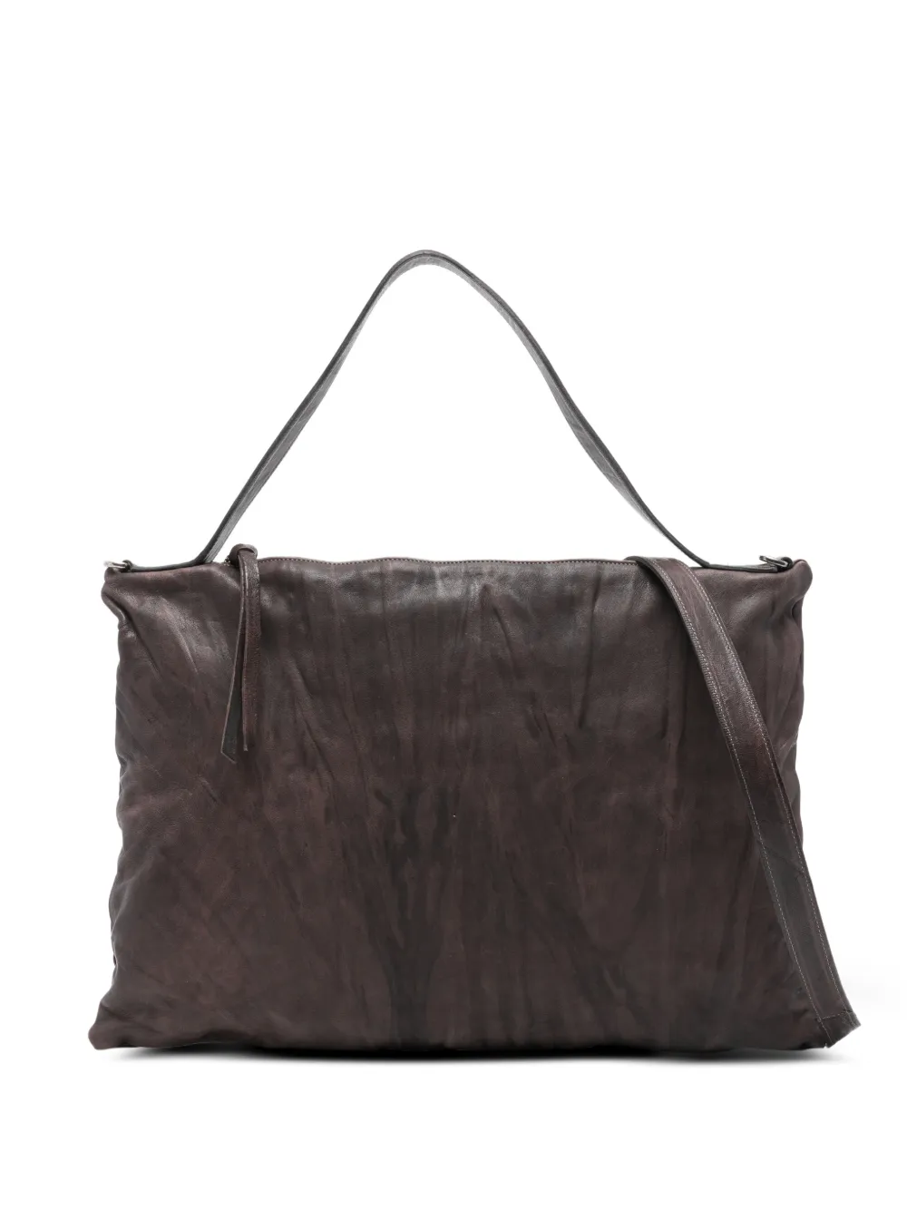 SOMMET medium Lexi leather shoulder bag - Braun
