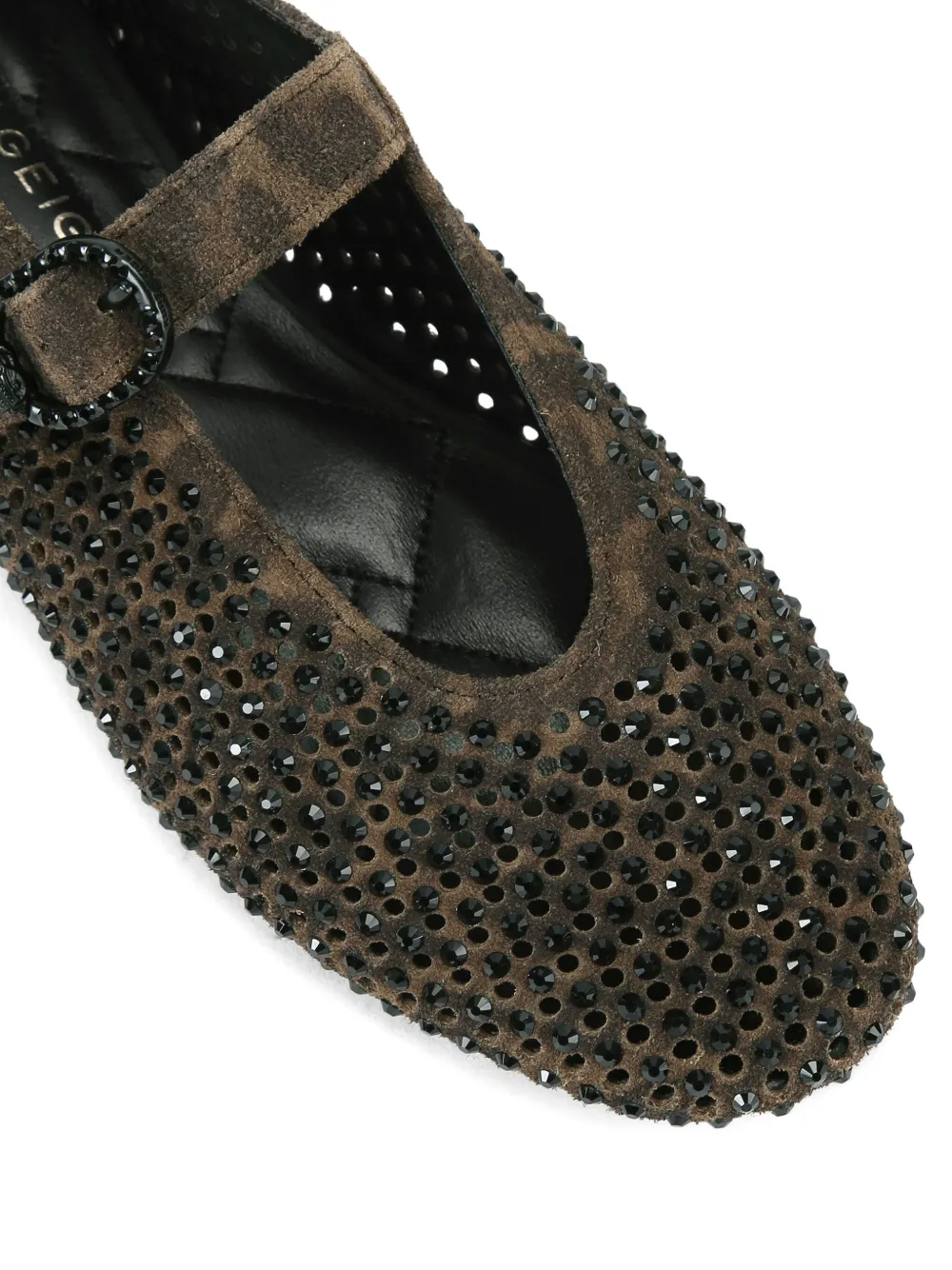 Kurt Geiger London Ballerina's met gespsluiting Bruin