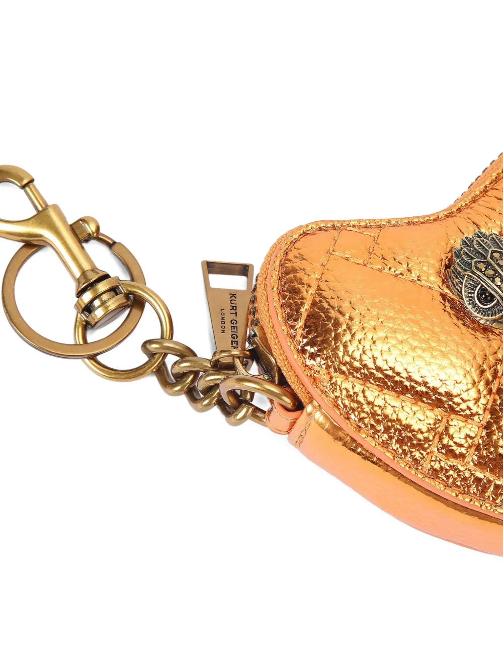 Kurt Geiger Quilted-design Wallet In Brown