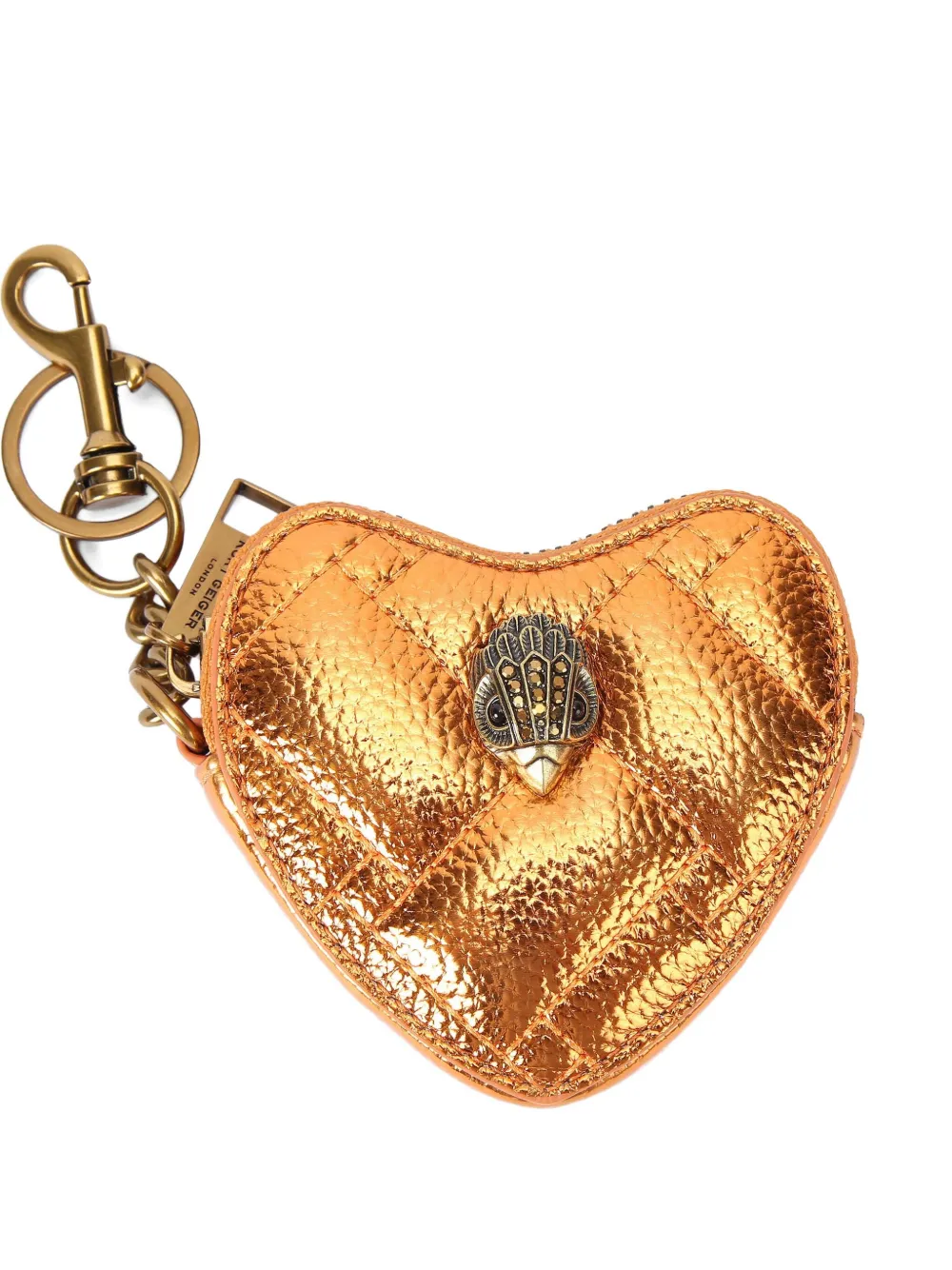 Kurt Geiger Quilted-design Wallet In Brown