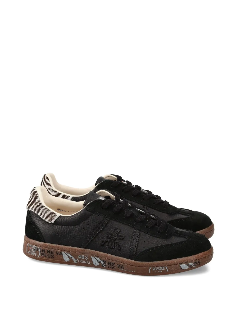 Premiata Bonnied leren sneakers - Zwart