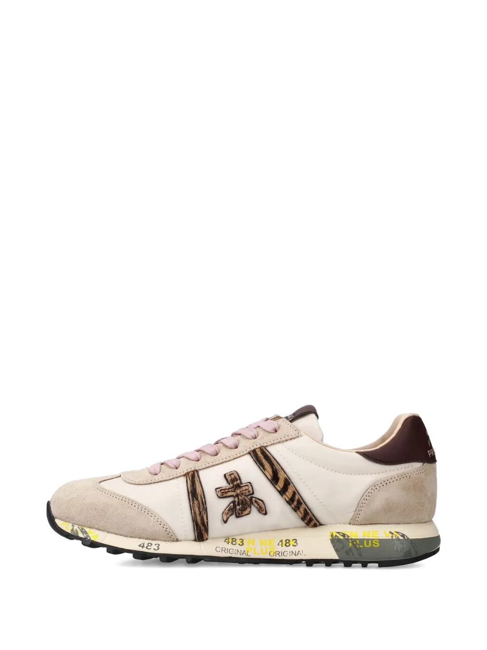 Premiata Versatile Sneakers With Modern Calf Leather Overlays In Neutral