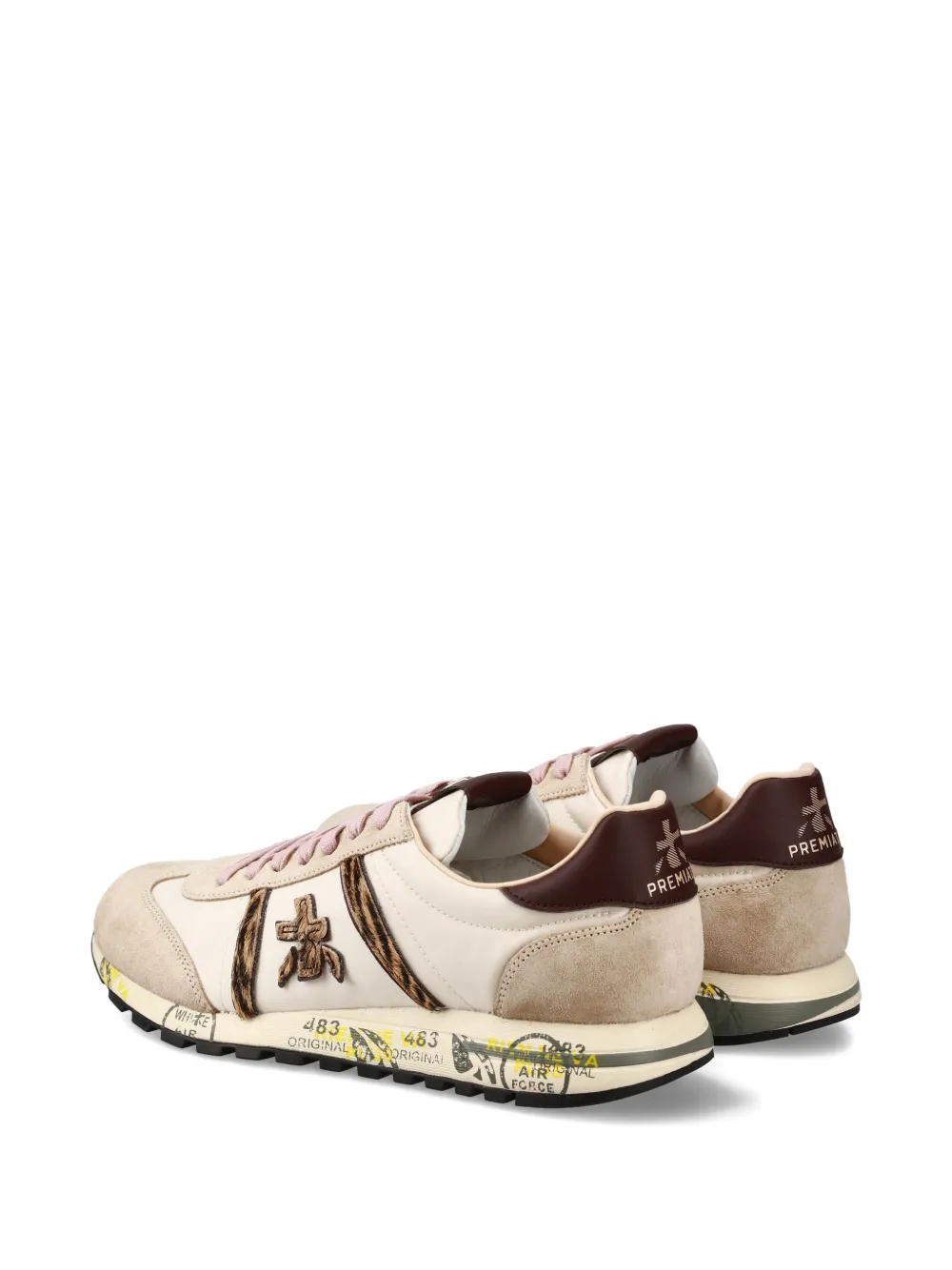 Premiata Versatile Sneakers With Modern Calf Leather Overlays In Neutral